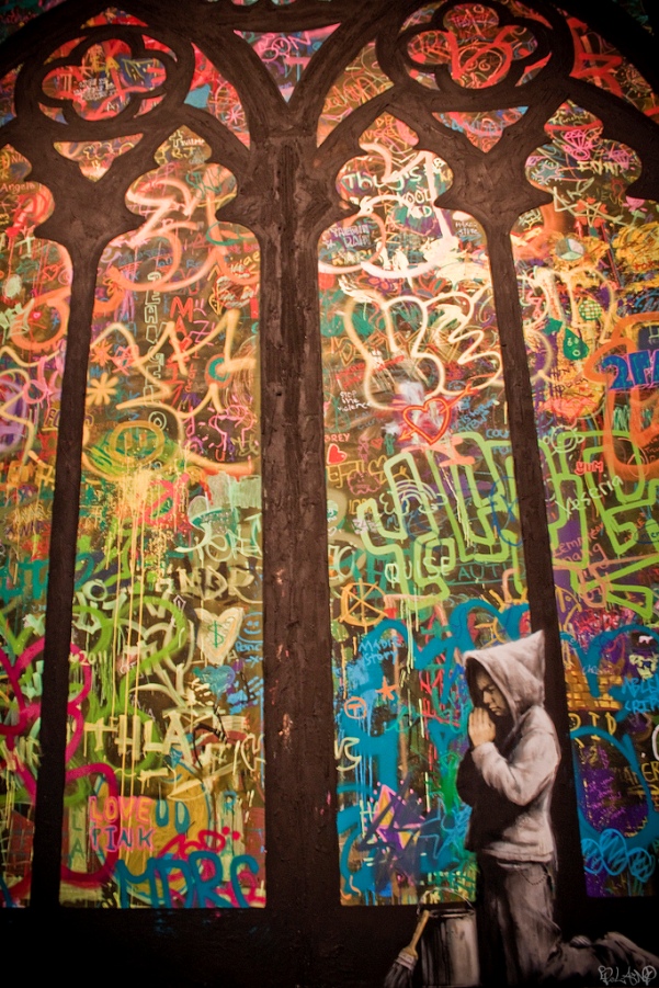 banksy stained glass buenos aires street art buenosairesstreetart.com