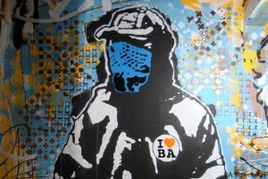 i love BA buenos aires graffiti stencil buenosairesstreetart.com