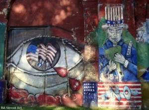 Anti USA graffiti buenos aires street art © buenosairesstreetart.com