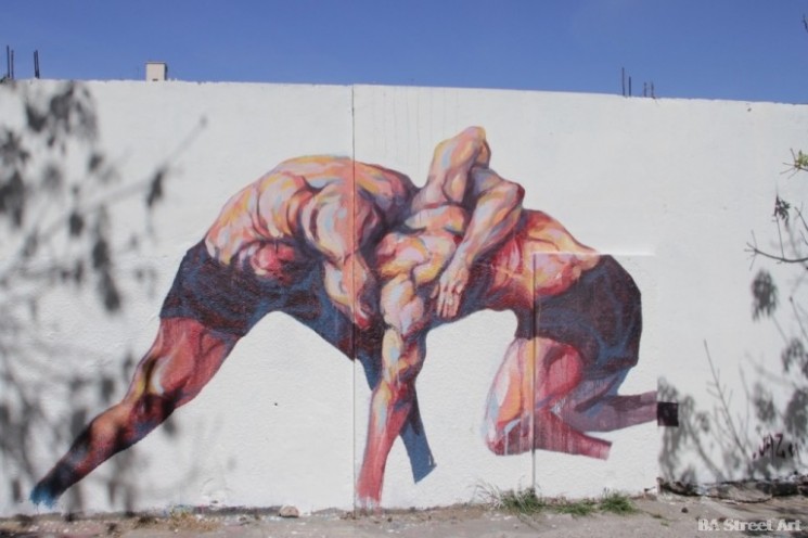 Jaz graffiti buenos aires street artist mural BA Street Art buenosairesstreetart.com