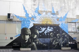 Martin Ron mural provincia de Buenos Aires los caidos de las Malvinas buenosairesstreet art.com BA Street Art Tours