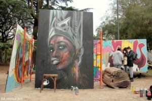 buenos aires graffiti tour street art lucio savant aerosol festival buenosairesstreetart.com