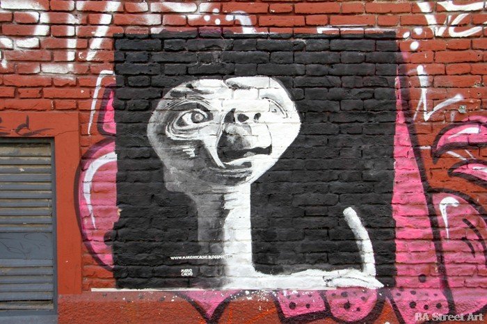 E.T. graffiti the extra terrestrial buenos aires street art buenosairesstreetart.com