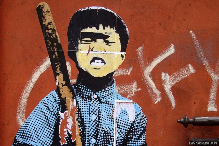graffiti tour buenos aires paste up stencil BA Street Art Walking Tours buenosairesstreetart.com