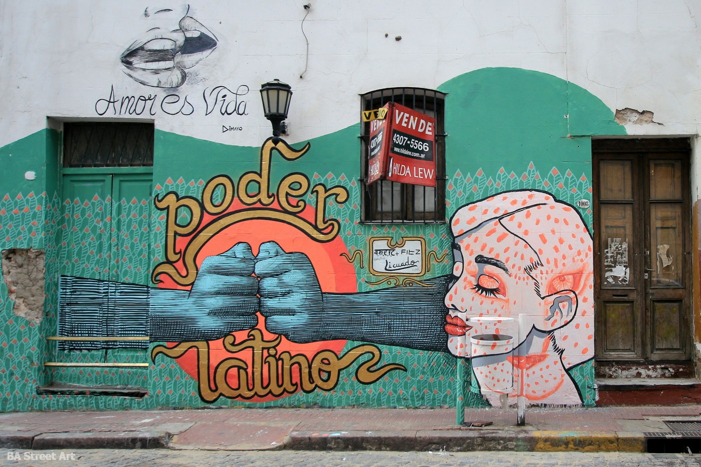 THEIC and Fitz paint new mural in San Telmo | BA Street Art