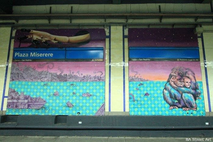 plaza miserere once buenos aires balvanera subte arte mural buenosairesstreetart.com