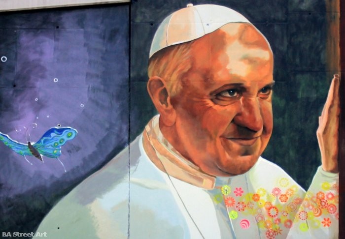 pope francis birthday buenos aires street art mural papa francisco buenos aires argentina buenosairesstreetart.com