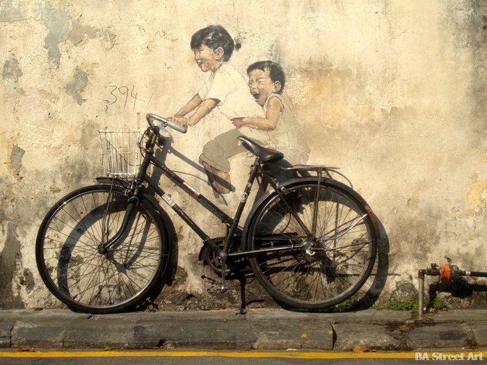 Ernest Zacharevic Penang street art Malaysia george town murals