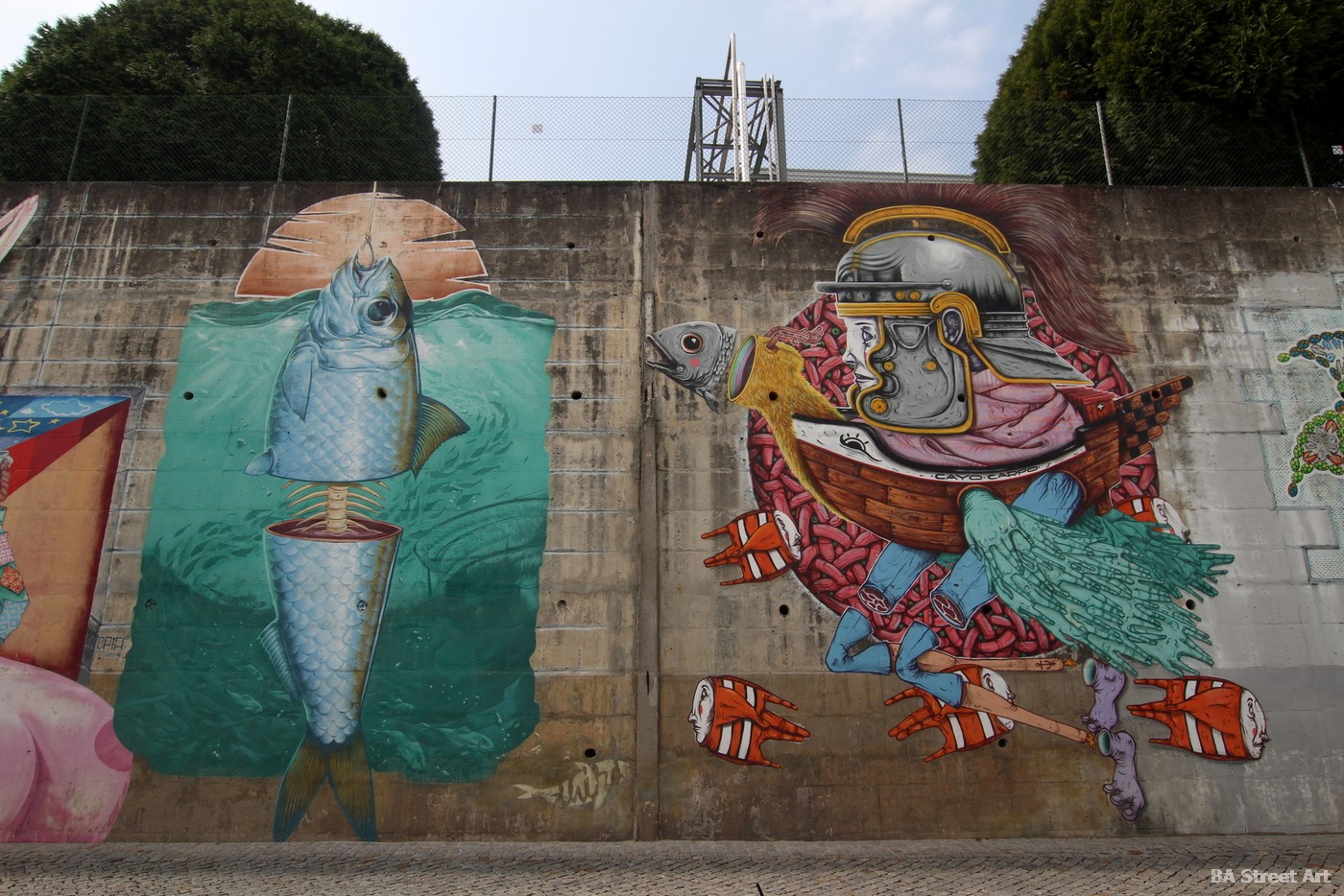 cayo carpo leyenda mito murais imagen mural street art caracter photo arte callejero tour lionesa porto portugal third mar 